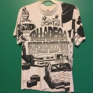 NASCAR vintage Talledega Graphic Tee Shirt EPIC
